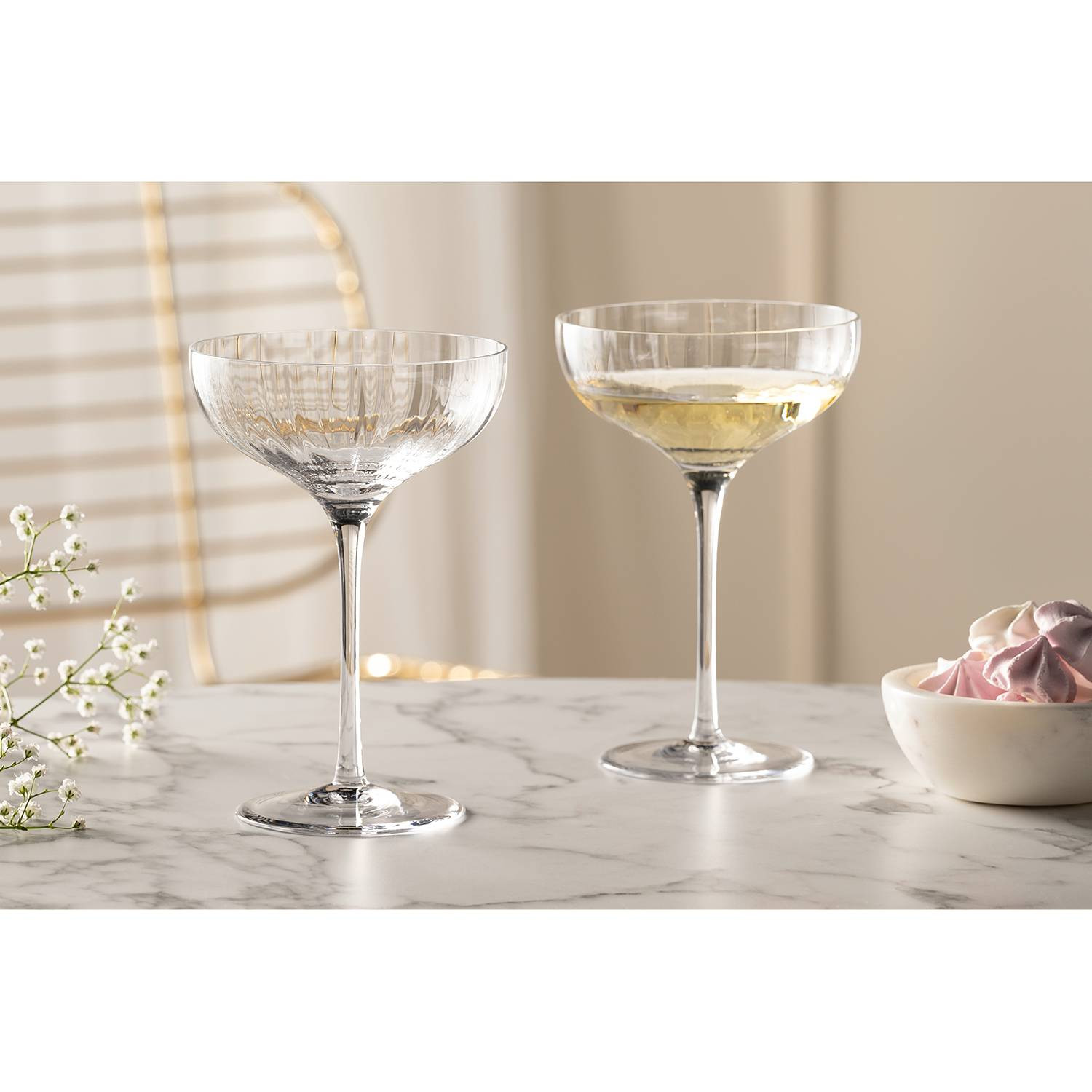 home24 Champagnecoupe set van 6 transparant