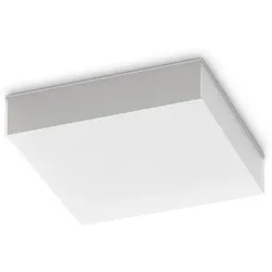 Ideal Lux LED Outdoor-Deckenleuchte SNOW, 25x25cm, 18W, 3000K, 1900lm, IP65, weiß IDEA-326238
