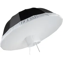 Walimex pro Parabol Reflexschirm schwarz/silberfarben Ø165cm Diffusor Fotografie (165 cm), Softbox + Reflektor