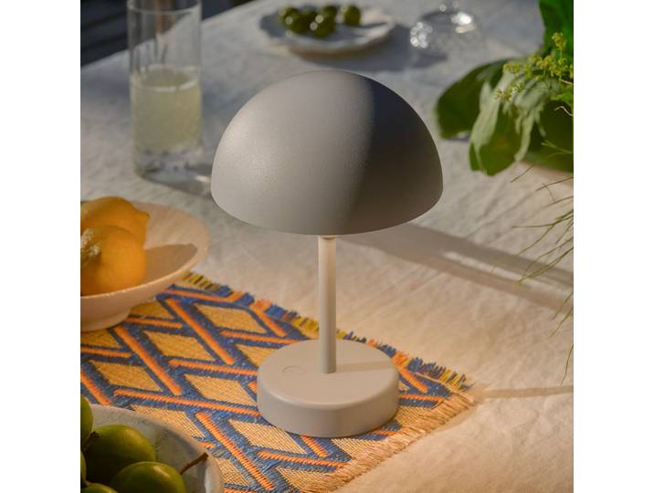 Lampe à poser portable Ellen To-Go IP44 Gris - Nordlux - Balcon - Scandinave - Aluminium - À ampoule unique