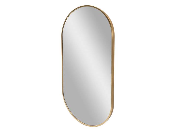[en.casa] Wandspiegel Corato, Goldfarben, Glas, 38.4x2.8x78.4 cm, Spiegel, Wandspiegel