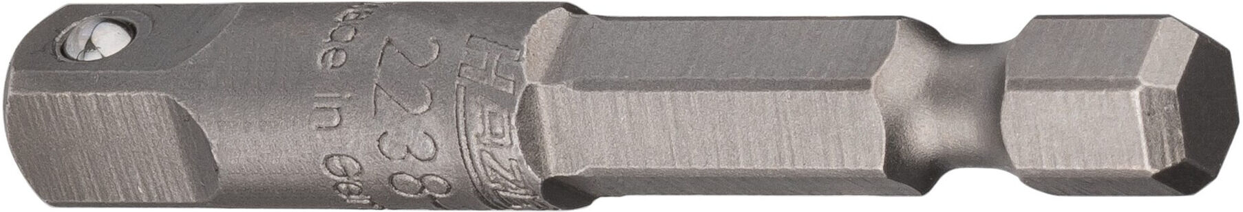 HAZET Adapter 2238-1 Sechskant massiv 6,3 (1/4 Zoll) Vierkant massiv 6,3 mm (1/4 Zoll))