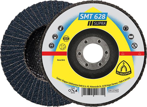 KLINGSPOR Fächerschleifscheibe SMT 628 Supra, gerade