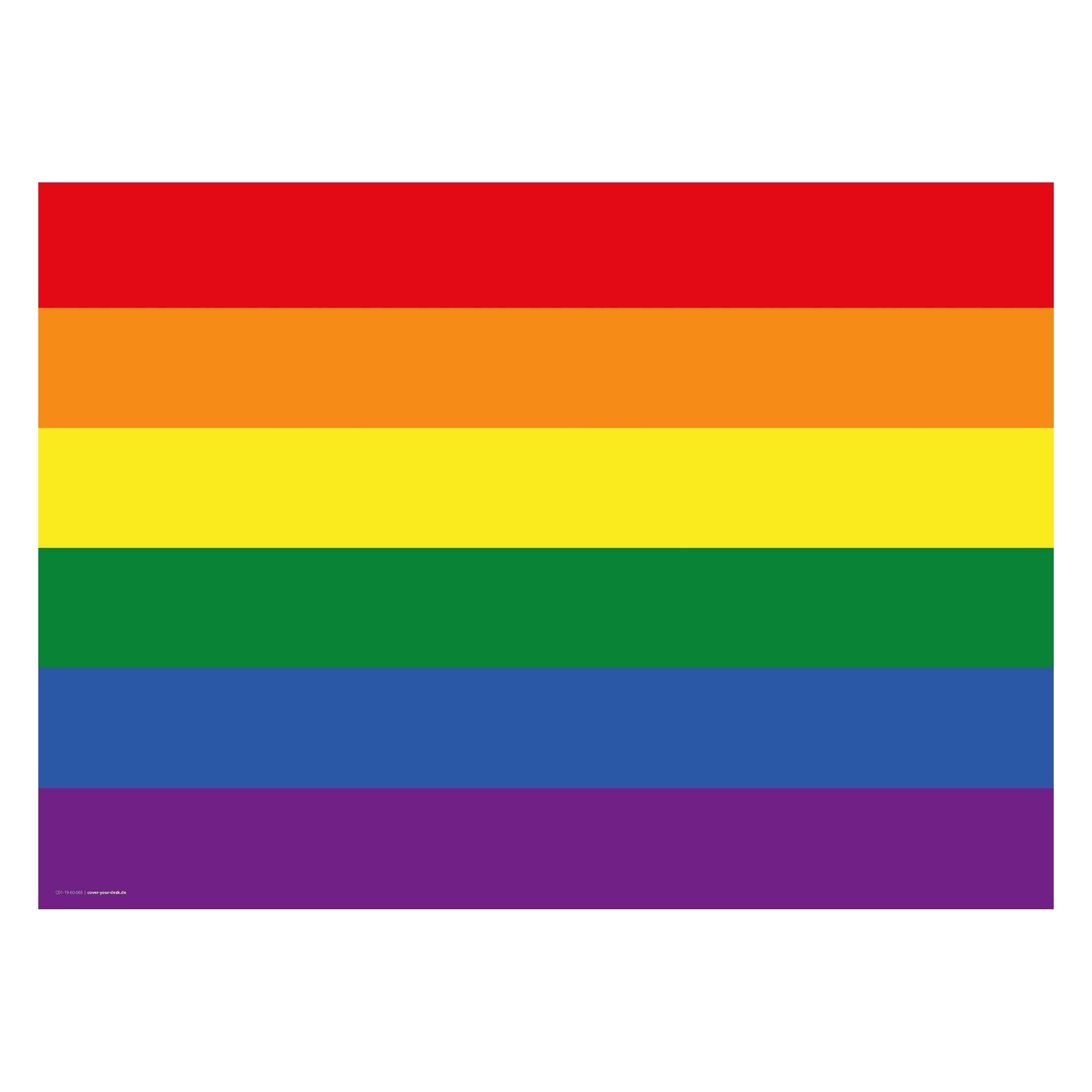 CoverYourDesk Schreibtischunterlage Flagge Regenbogen (21557241)