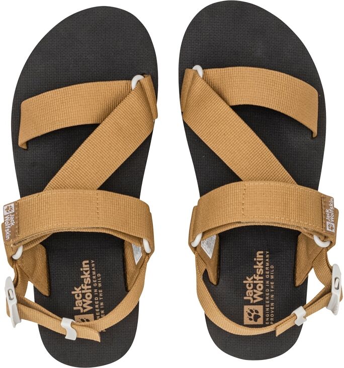 Sandalette JACK WOLFSKIN "URBAN ENTDECKUNG BELT SANDAL W", Damen, Gr. UK8-EU42, atmungsaktiv pflegeleicht, Normalschaft, braun (dunelands), Main Material 100% Polyamide Sole, Schuhe Sandalette dunelands UK8-EU42, atmungsaktiv pflegeleicht, Normalschaft