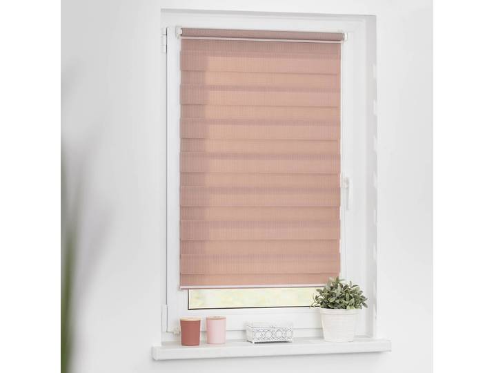 Duo-Rollo Klemmfix III 45 x 150cm Rot/Altrosa
