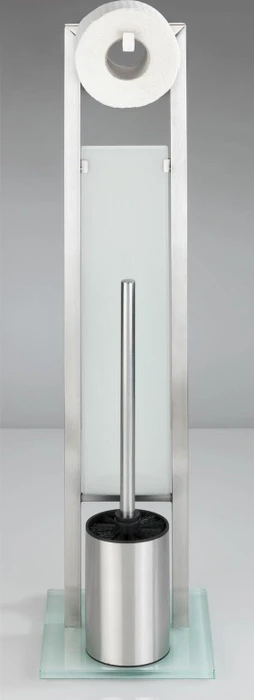 WENKO WC-Garnitur Rivalta silber Metall, 1 St.