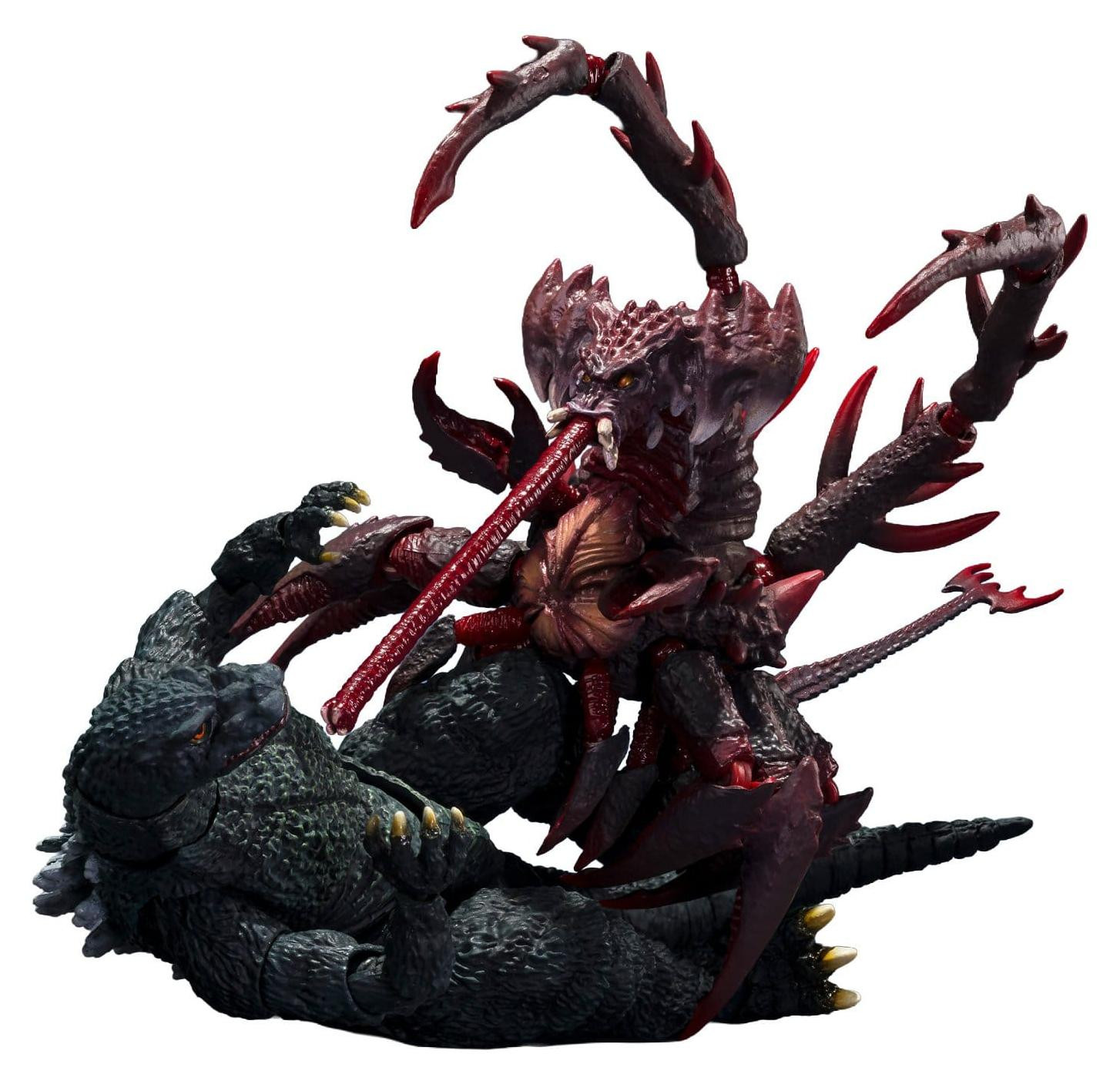 Bandai Tamashii Nations S.H.MonsterArts Godzilla vs. Destoroyah actiefiguur set met Godzilla Jr. en Destoroyah evolutie