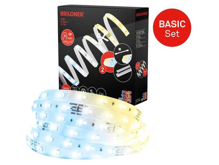 Pimp Your Stripe Starterset LED Strip 2m, WiFi, CCT, Sprachsteuerung
