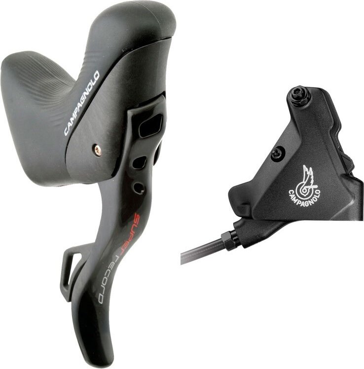 Campagnolo Super Record Hydraulic Eps Rechter Bremshebel Mit Schalthebel 160 Mm Schwarz 12s Schwarz 12s