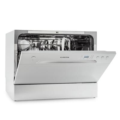 Klarstein Havasia UV 6 Geschirrspüler UV-Licht freistehend 1380W Silber-Metallic