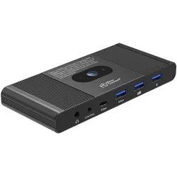 MicroConnect HDMI & USB-C KVM Switch 2-Port, KVM Switch