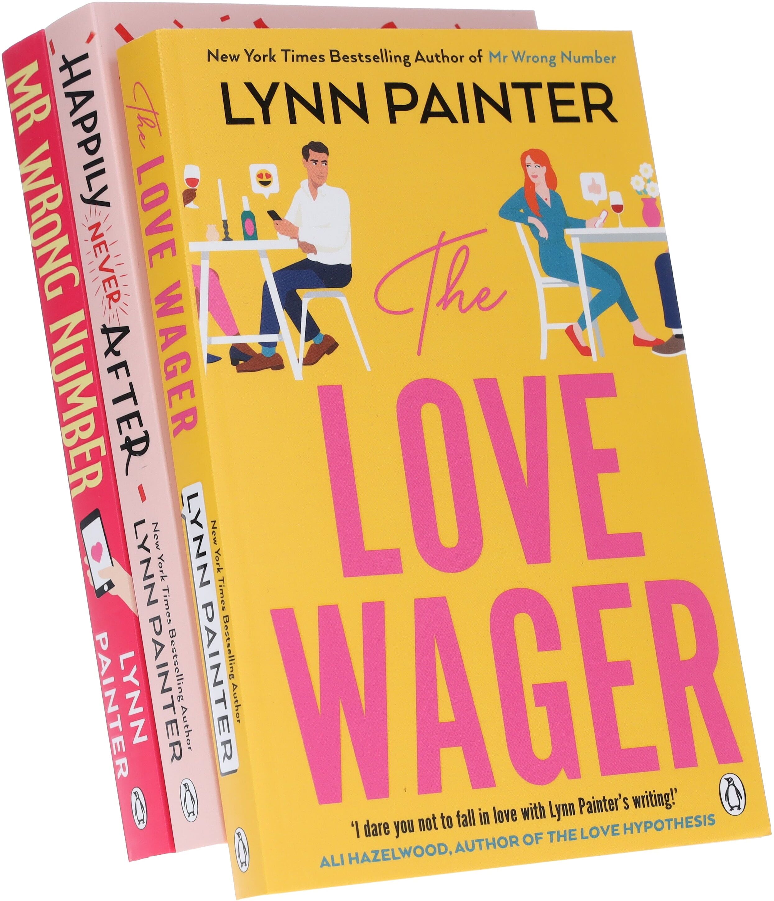 Lynn Painter Collection (Mr Wrong Number, The Love Wager & Happily Never After) 3 Books Set - Fiction - Paperback Penguin Random House