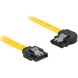 DELOCK 83958 - SATA 6GB/s St.> SATA St. li. 20 cm gelb Metall