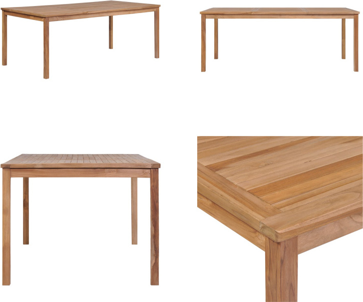 vidaXL Gartentisch 200x100x77 cm Massivholz Teak - Esstisch - Esstische - Esstisch Aus Holz - Esstische Aus Holz
