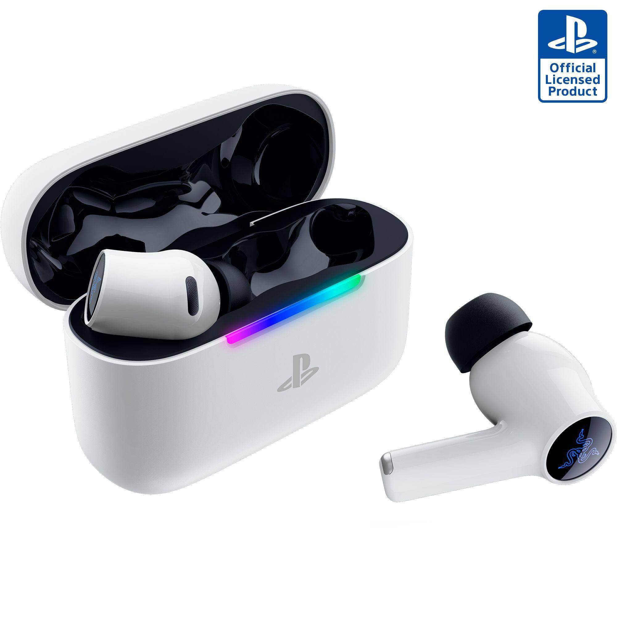 RAZER Hammerhead V3 X HyperSpeed für PlayStation Weiß In-Ear-Headsets/ Kopfhörer, Ladecase, Bluetooth 5.3, THX Spatial Audio, lizensiert für PlayStation RZ12-05620300-R3G1