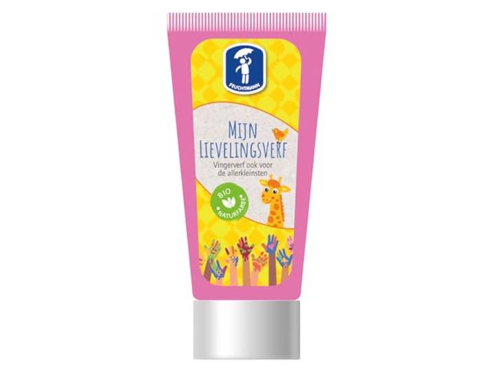 Feuchtmann vingerverf roze 75g - kinderverf uitwasbaar allergenenvrij