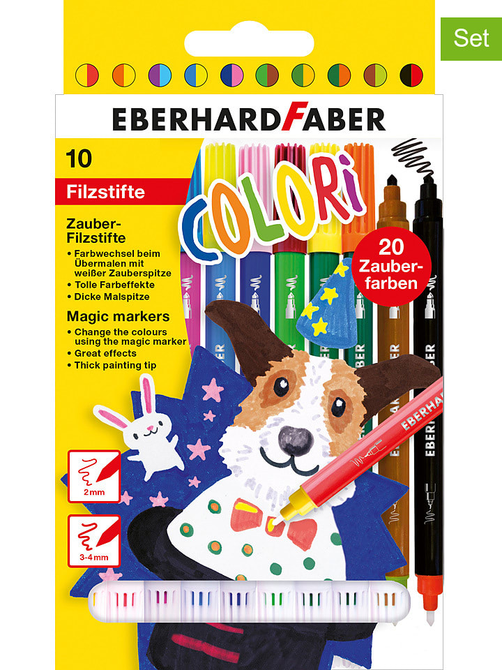 Eberhard Faber 2er-Set: Zauberfilzstifte - 2x 10 Stück - onesize