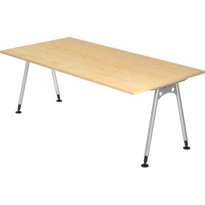 Hammerbacher Schreibtisch A-Fuß 200x100cm Ahorn
