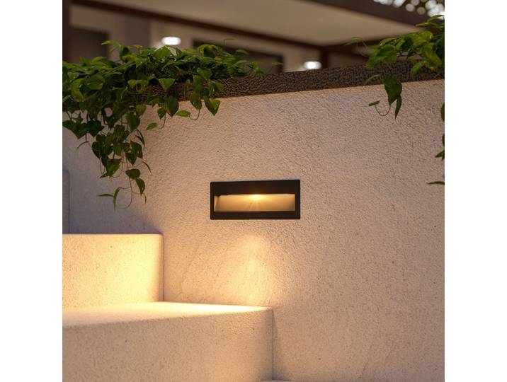 Loya Luminaire extérieur IP54 Rectangulaire Gris foncé - Lucande - Terrasse - Moderne - Aluminium