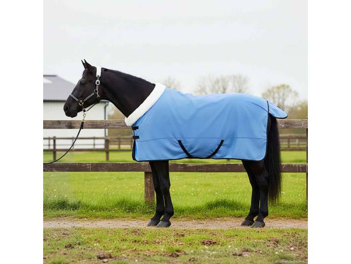 vidaXL Pferdedecke Volles Aqua 155 cm Polarfleece