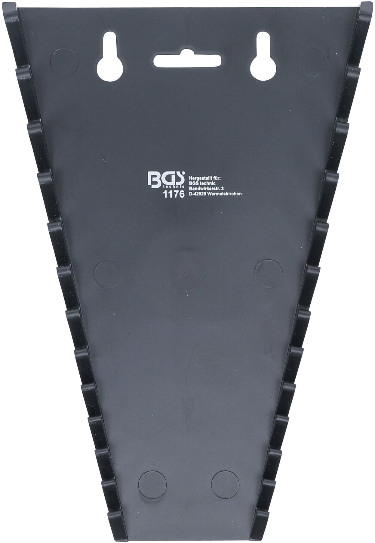 BGS technic Halter für Maul-/Ringschlüssel 12 Auflagen aus Kunststoff mit Halter für Schlüssel, 1176)