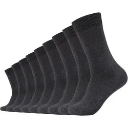 CAMANO Herren Socken Online comfort cotton Socks 9p, Größe 43-46 in Schwarz Schwarz