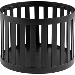 APS Korb / Ständer -APS PLUS- Ø 15 cm, H: 10,5 cm Edelstahl, schwarz