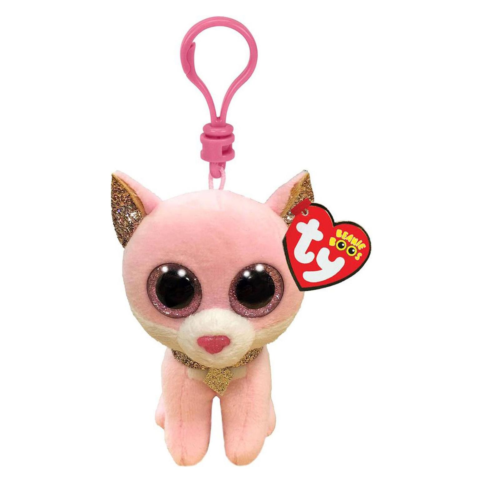 Ty Beanie Boo's Clip Fiona Pink Cat (10 cm) (TY35247)