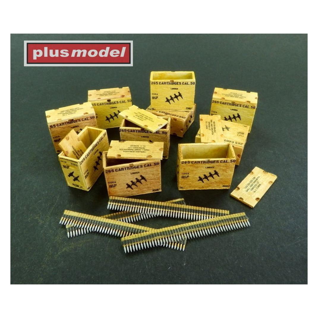 Plus Model US ammunition boxes with belts of charges 82. Division "All American" - Panzerdivision "L (AL3003)