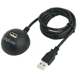 LOGILINK USB 2.0 Verlängerungskabel A/A mit Docking Station