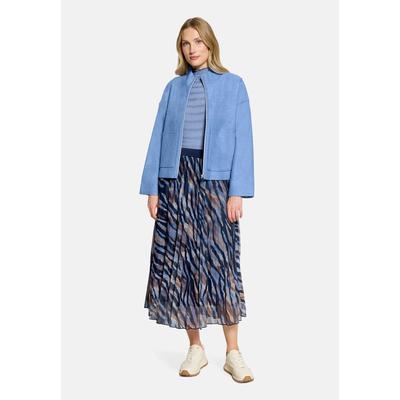 Jackenblazer BETTY BARCLAY "Damen mit Knöpfen", Damen, Gr. 40, blau (infinity), Flanell, Obermaterial: 60% Viskose, 40% Wolle, normal normal, Blazer