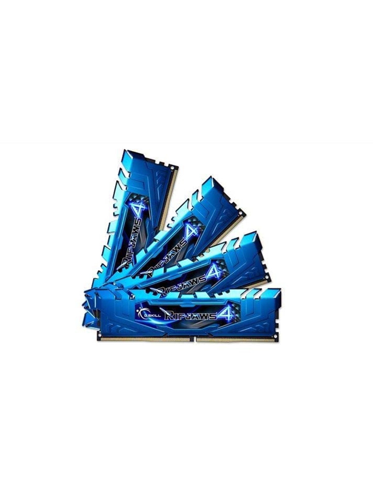 G.Skill Ripjaws 4 DDR4-2133 - 16GB - CL15 - Quad Channel (4 pcs) - Intel XMP - Blau