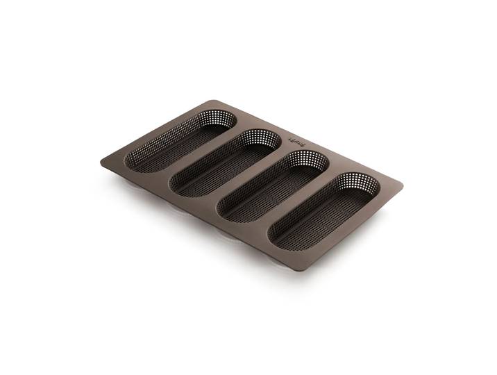 Lékué Moule en silicone pour mini baguettes Lékué Marron