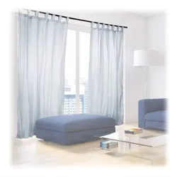 Relaxdays Vorhänge mit Schlaufen im 2er-Set Silber