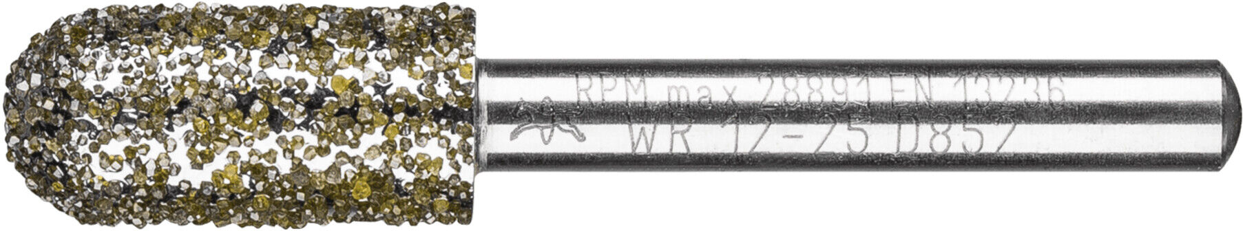 PFERD TOOLS Diamant-Schleifstift Walzenrund Ø12,0mm Schaft-Ø6 mm D852 (sehr grob) zum Entgraten (36476062)
