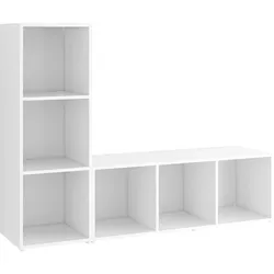 vidaXL TV-Schränke 2 Stk. Weiß 107x35x37 cm Holzwerkstoff