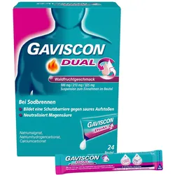 GAVISCON DUAL Waldfrucht 500mg/213mg/325mg SUE 24X10 ml
