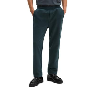 Jerseyhose MARC O'POLO "aus regenerativer Bio-Baumwolle", Herren, Gr. L, Normalgrößen, grün (peppercorn grau), Obermaterial: 100% Baumwolle, unifarben, regular fit normal, Hosen Jerseyhose