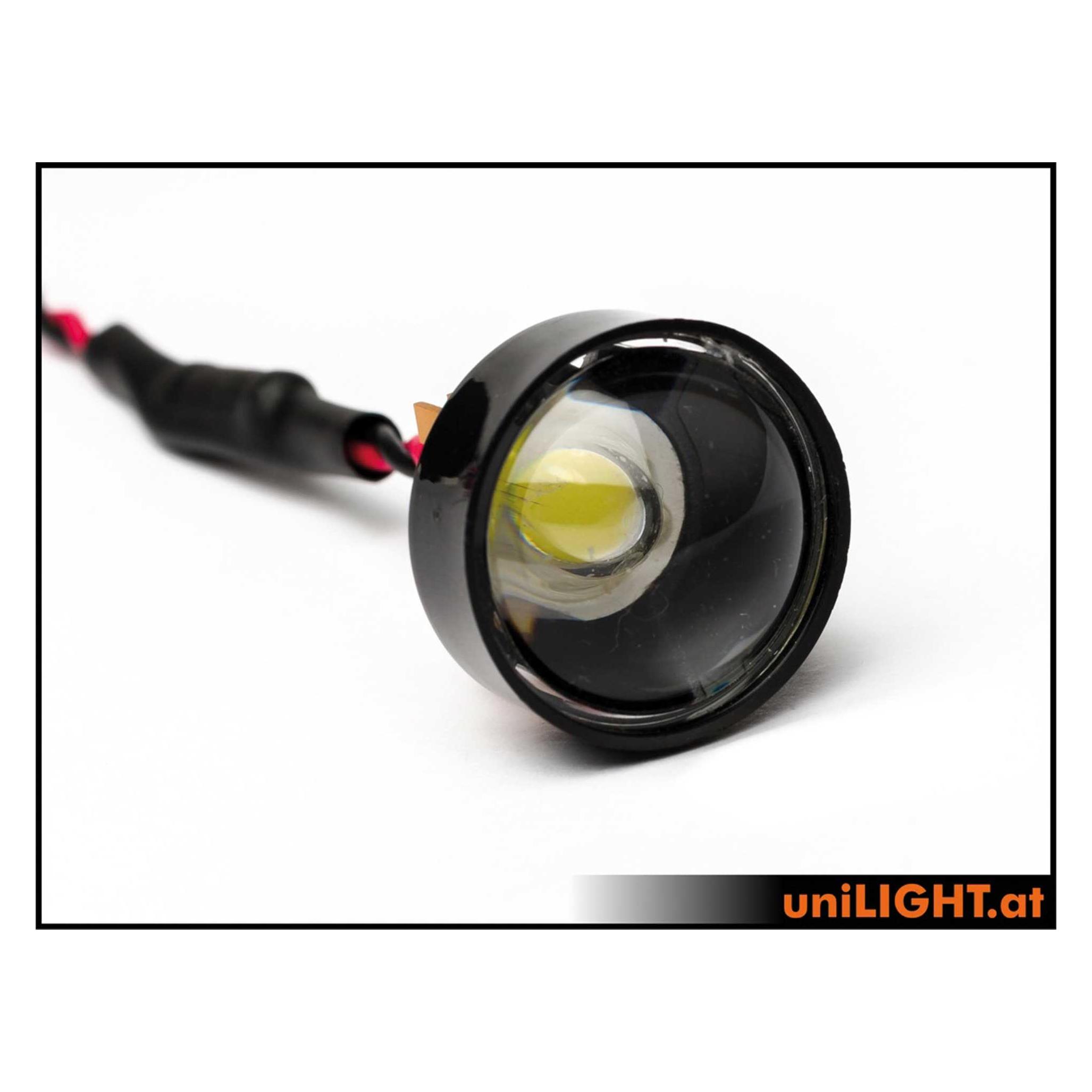 Unilight 4w strahler, konvex 60°, weiss (SPOT25E-040-WE)