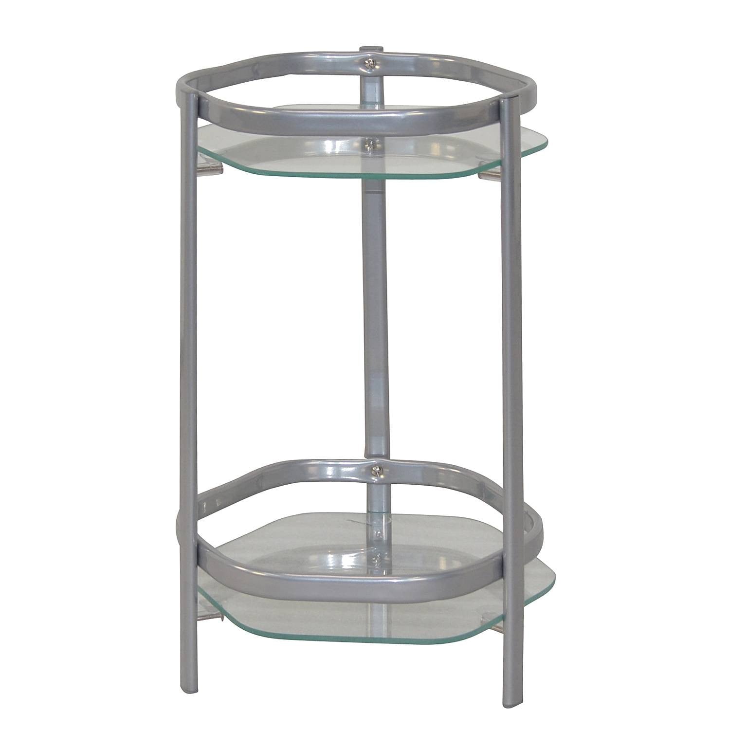home24 Plantenstandaard Rouse Hill grijs metaal en glas