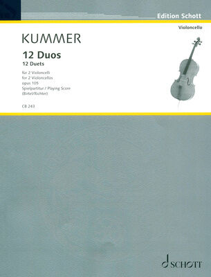 Schott Kummer 12 Duos Cello op.105