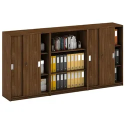 Schrank-Set MIRELLI, Typ IV – Nussbaum