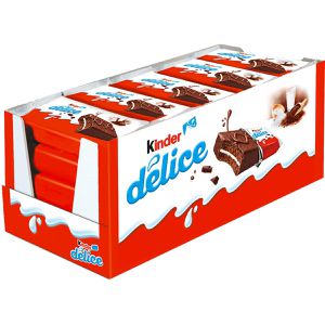 Kinder Kuchen Delice, mit Milchcreme & Glasur, Biskuitkuchen, einzeln verpackt, je 39 g, 20 Stück