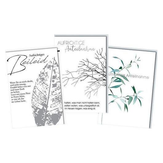 Markenlos Braun & Company Trauerkarten 5939-0042 Papier Mehrfarbig (3 Stk.) (5939-0042)