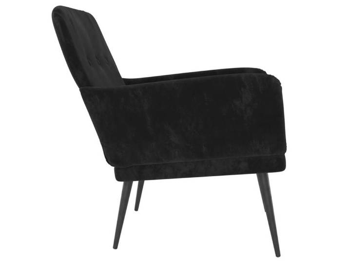 Fauteuil Scandinave - Noir 62x79x79cm Ve Fauteuil Noir 62x79x79cm Velours @6363513 2118zlh10w