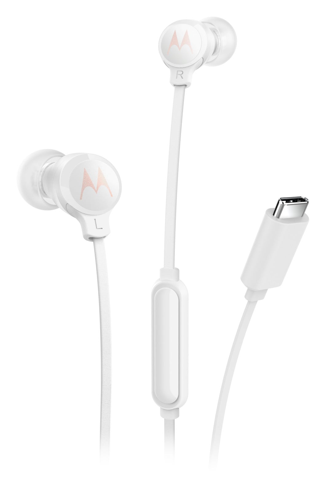 Motorola Earbuds 3CS Wit Oordopjes met Microfoon voor Muziek en Gesprekken