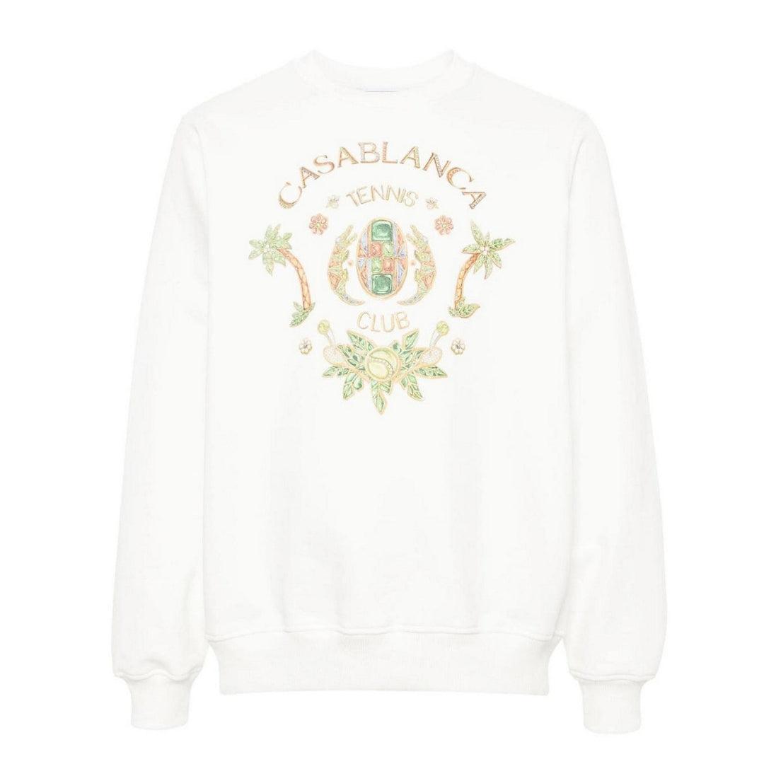 Casablanca Joyaux D' Afrique Tennisclub Bedrukt Wit Sweatshirt