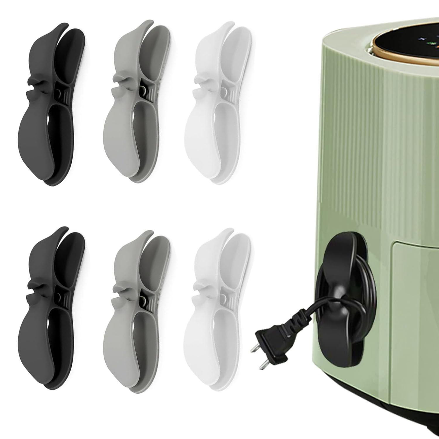 Dripio Kabelorganizer set van 6, zelfklevend, voor keukenapparatuur