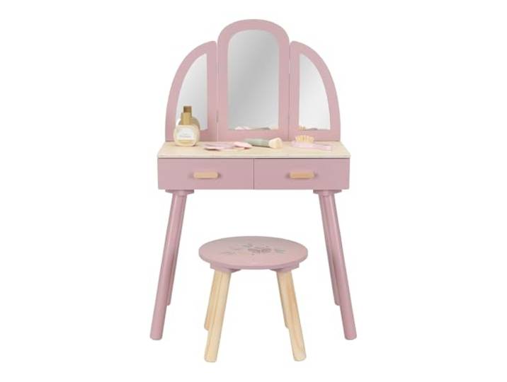Little Dutch 2513 Holz Kinderschminktisch - rosa